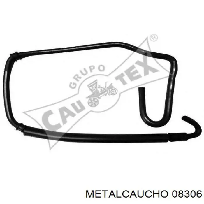 Compre 08306 Metalcaucho Mangueira (cano derivado) inferior do radiador de esfriamento