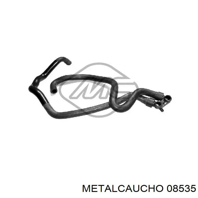 Compre 08535 Metalcaucho Mangueira do radiador de aquecedor (de forno), dupla