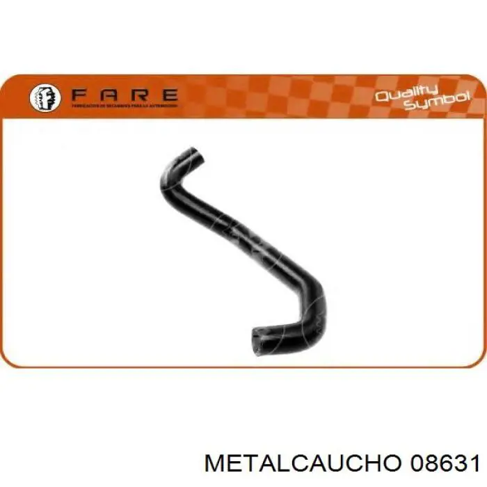 Compre 08631 Metalcaucho Mangueira (cano derivado) inferior do radiador de esfriamento