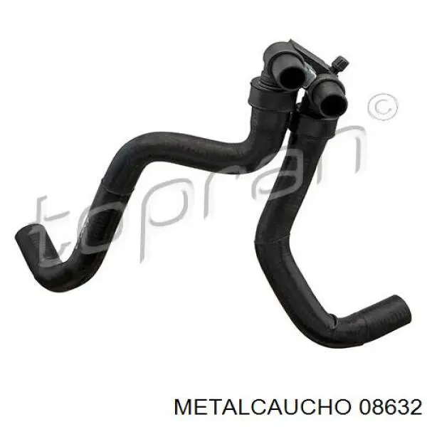 Compre 08632 Metalcaucho Mangueira do radiador de aquecedor (de forno), dupla