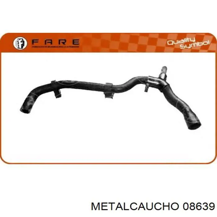 Compre 08639 Metalcaucho Mangueira (cano derivado) inferior do radiador de esfriamento