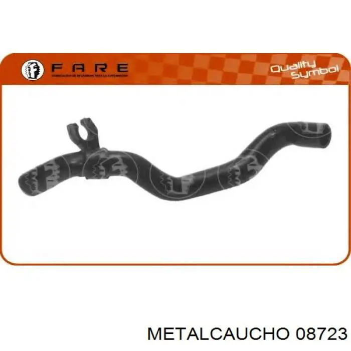 Compre 08723 Metalcaucho Mangueira (cano derivado) do radiador de esfriamento superior