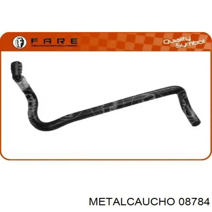 Compre 08784 Metalcaucho Mangueira do radiador de aquecedor (de forno), dupla
