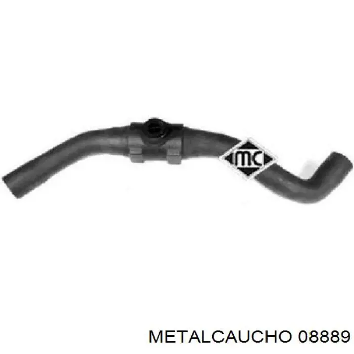 Mangueira (cano derivado) do radiador de esfriamento superior Metalcaucho 08889 preço, a partir de 23,88 USD