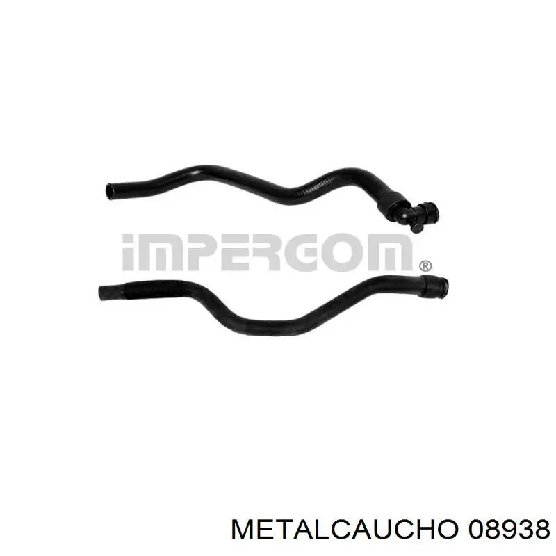 Compre 08938 Metalcaucho Mangueira do radiador de aquecedor (de forno), fornecimento