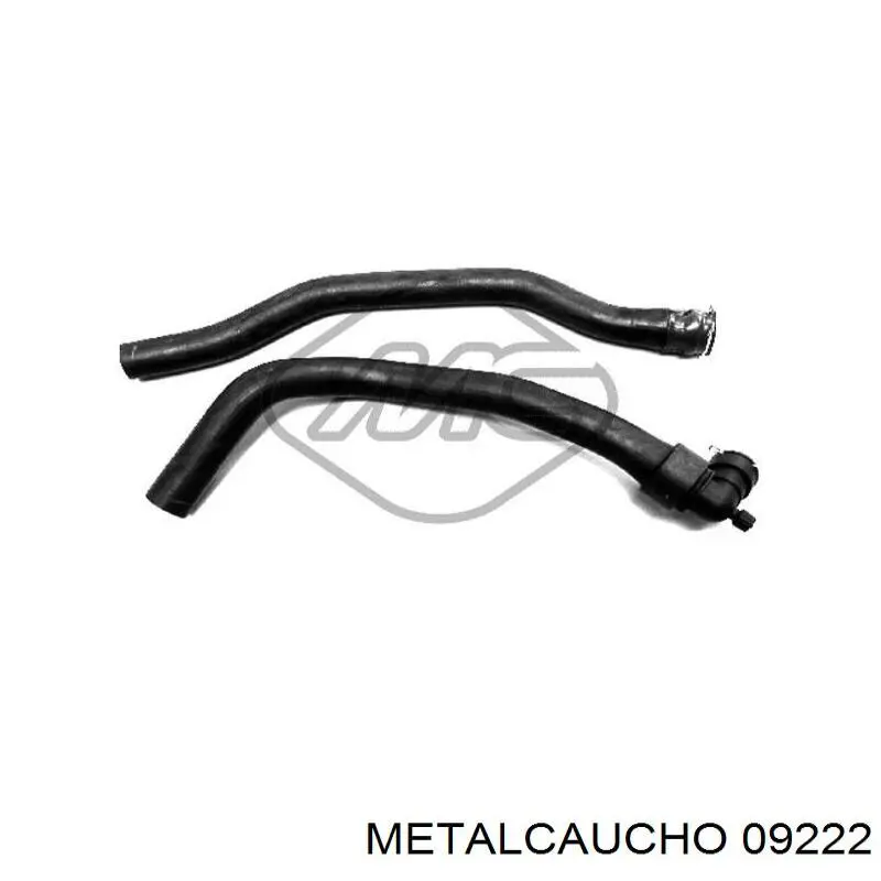Compre 09222 Metalcaucho Mangueira (cano derivado) inferior do radiador de esfriamento