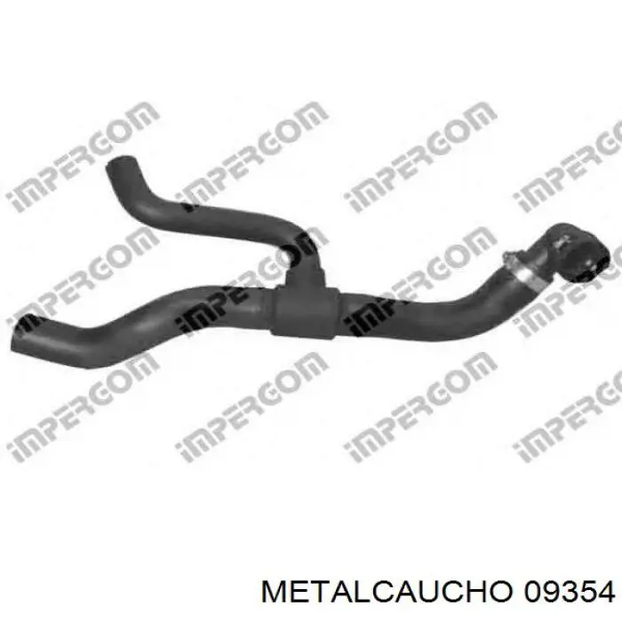 Compre 09354 Metalcaucho Mangueira (cano derivado) inferior do radiador de esfriamento