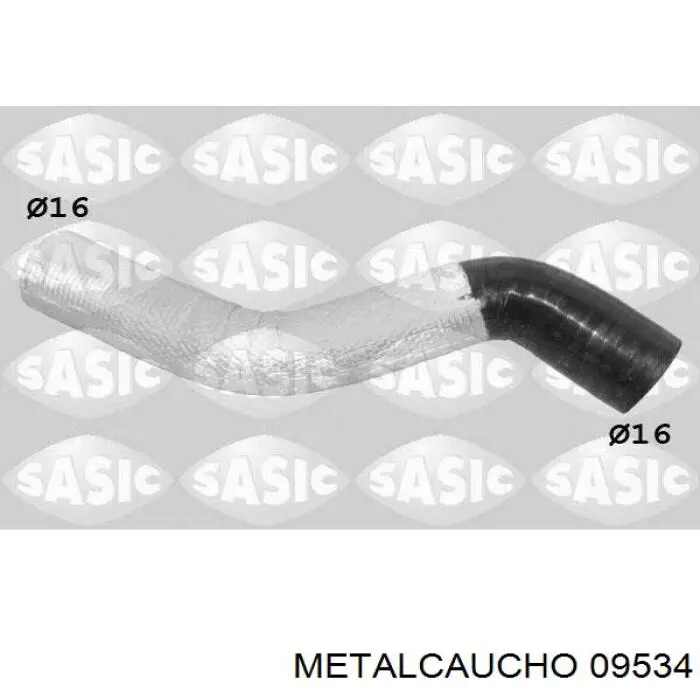 Tubo (mangueira) de derivação de óleo de turbina Metalcaucho 09534 preço, a partir de 13,25 USD