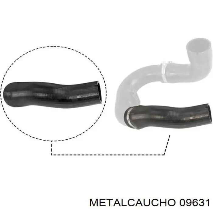 Mangueira (cano derivado) de intercooler Fiat/Alfa/Lancia 51832089