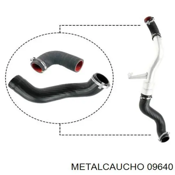 Mangueira (cano derivado) de intercooler Metalcaucho 09640 preço, a partir de 45,09 USD