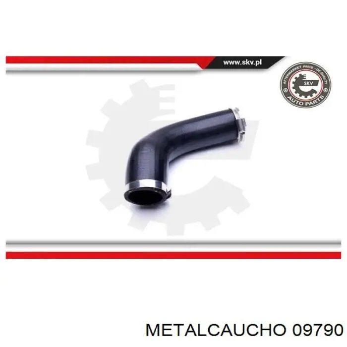 09790 Metalcaucho Mangueira (cano derivado) de intercooler