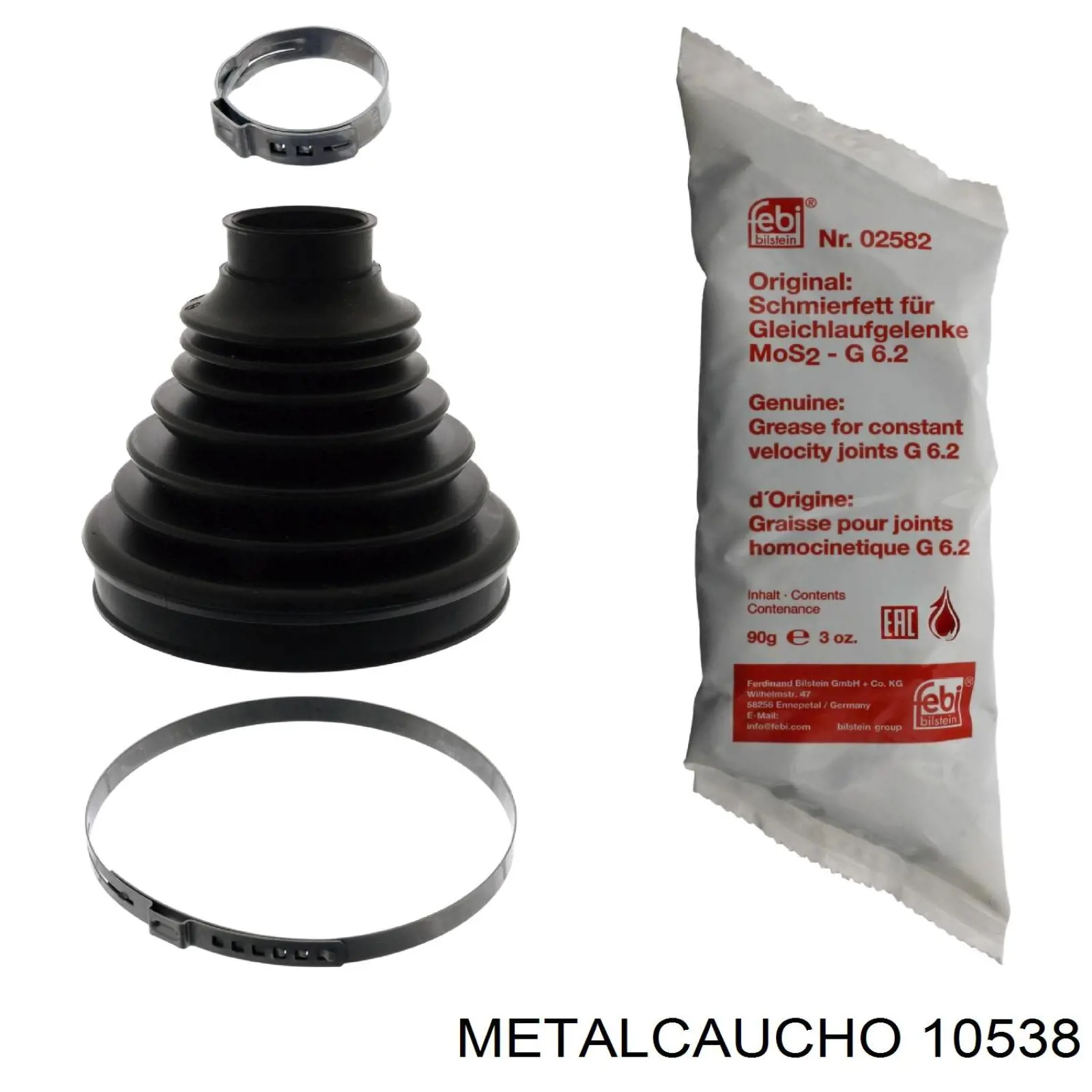 Compre 10538 Metalcaucho Bota de proteção interna de junta homocinética do semieixo dianteiro