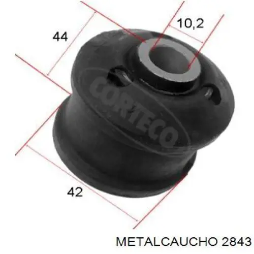 Compre 460194 Cautex Bloco silencioso dianteiro do braço oscilante inferior