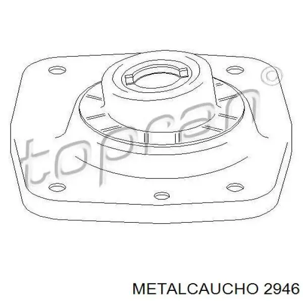 Suporte de amortecedor dianteiro direito 2946 Metalcaucho