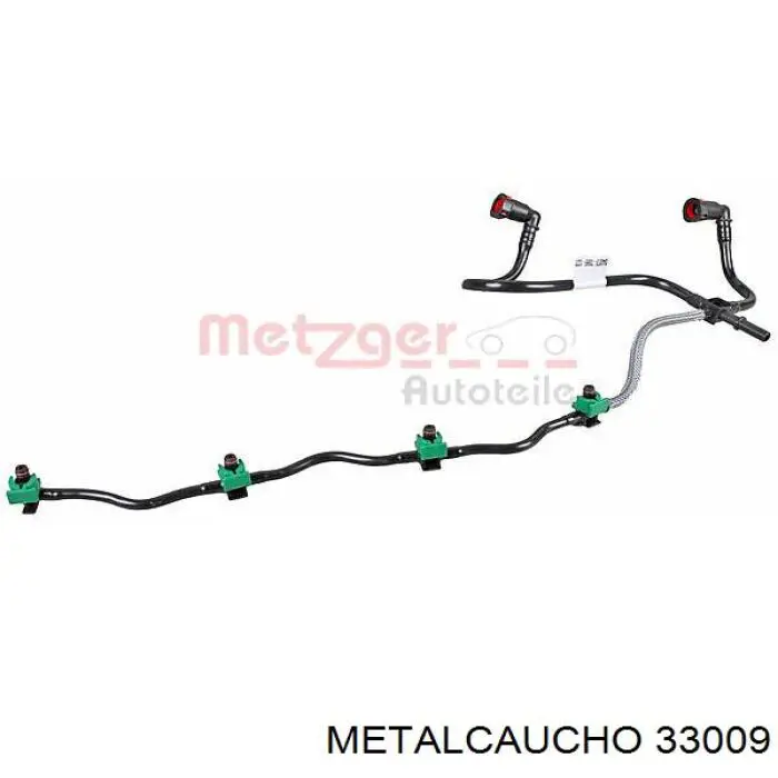 Tubo de combustível, inverso desde os injetores Metalcaucho 33009 preço, a partir de 44,37 USD