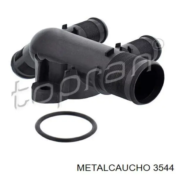 Flange do sistema de esfriamento (união em T) 3544 Metalcaucho