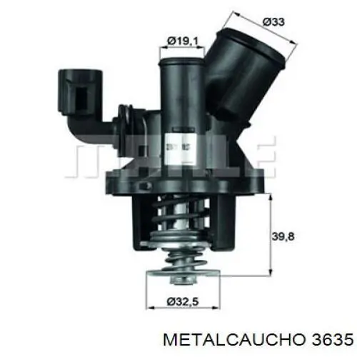 Tanque de expansão do sistema de esfriamento 3635 Metalcaucho