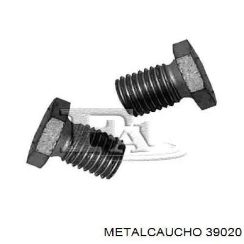 39020 Metalcaucho Radiador de óleo (frigorífico), debaixo de filtro