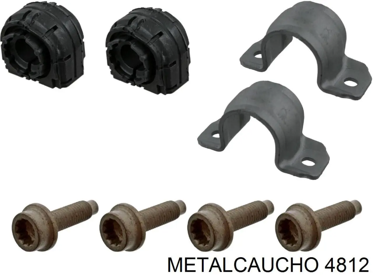 Coxim (suporte) traseiro de motor 4812 Metalcaucho