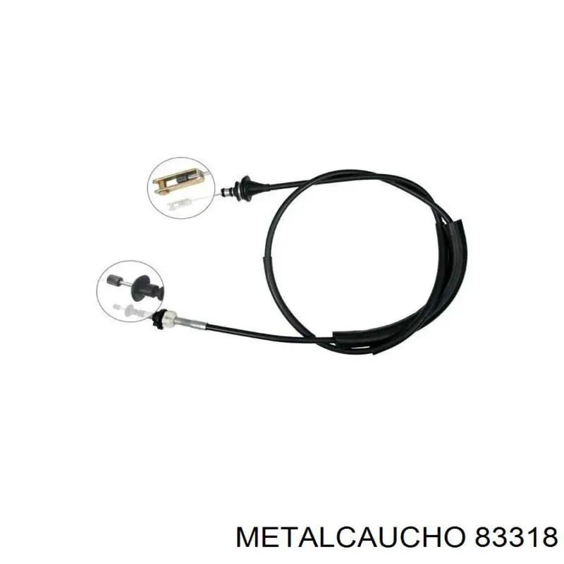 83318 Metalcaucho Cabo de embraiagem