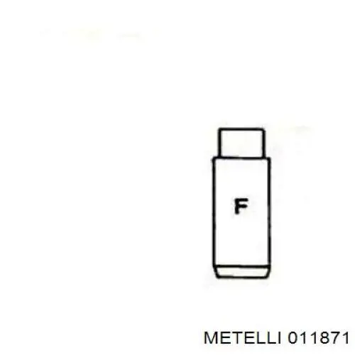 011871 Metelli Guia de válvula