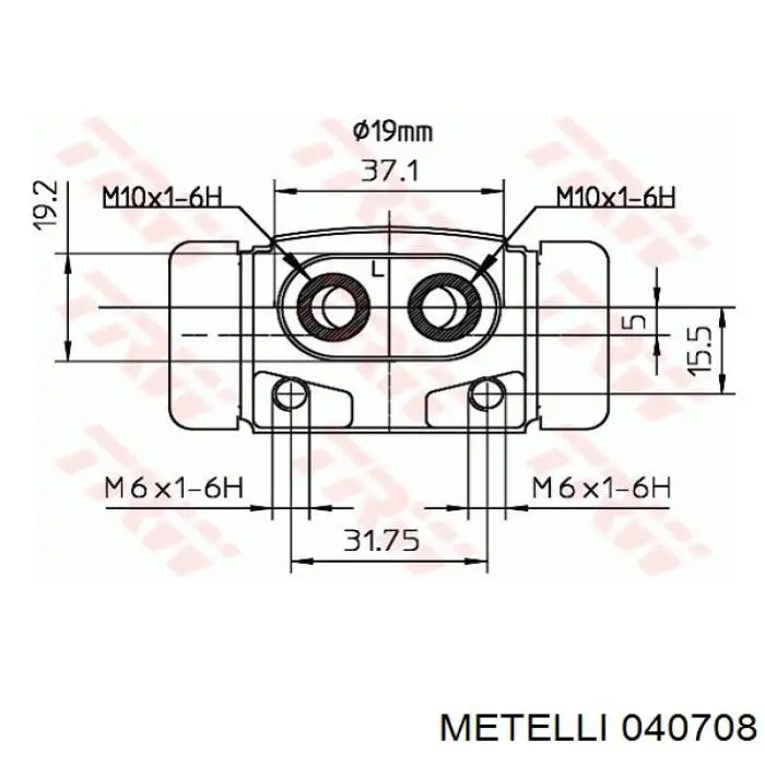 Cilindro traseiro do freio de rodas de trabalho Metelli 040708 preço, a partir de 21,64 USD