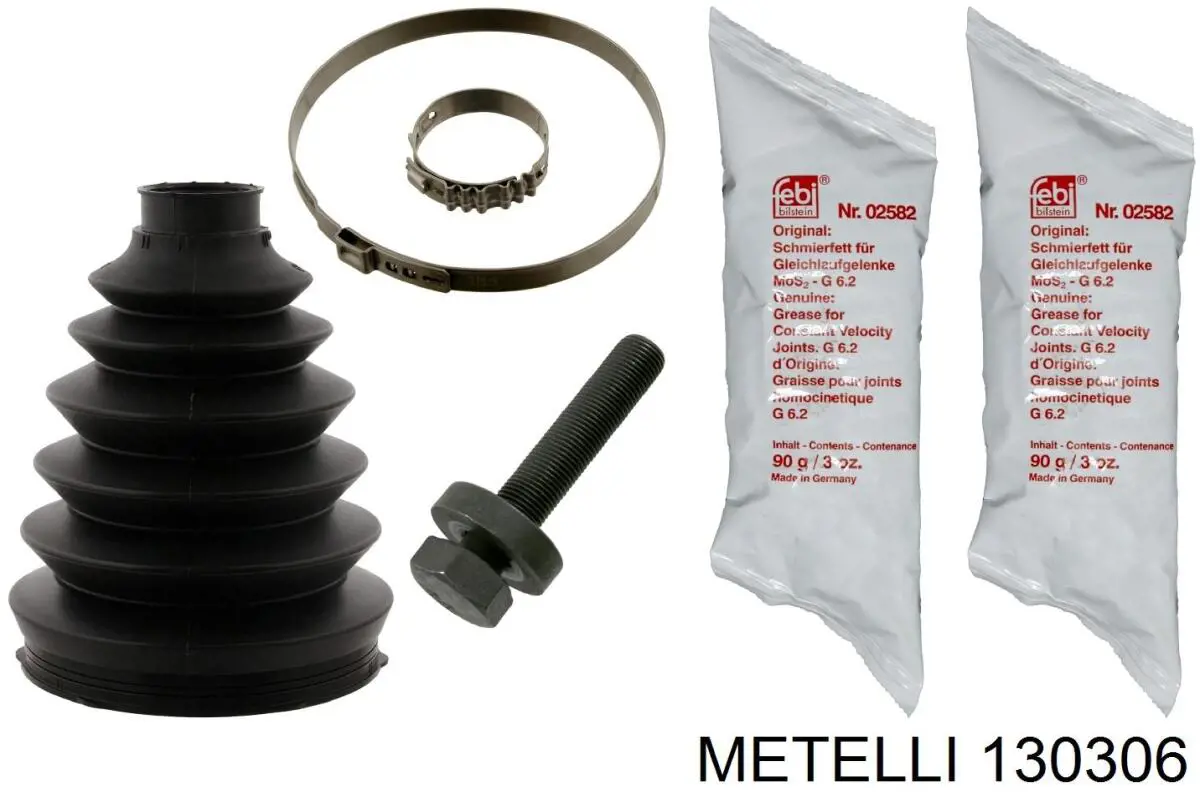 130306 Metelli Bota de proteção externa de junta homocinética do semieixo dianteiro
