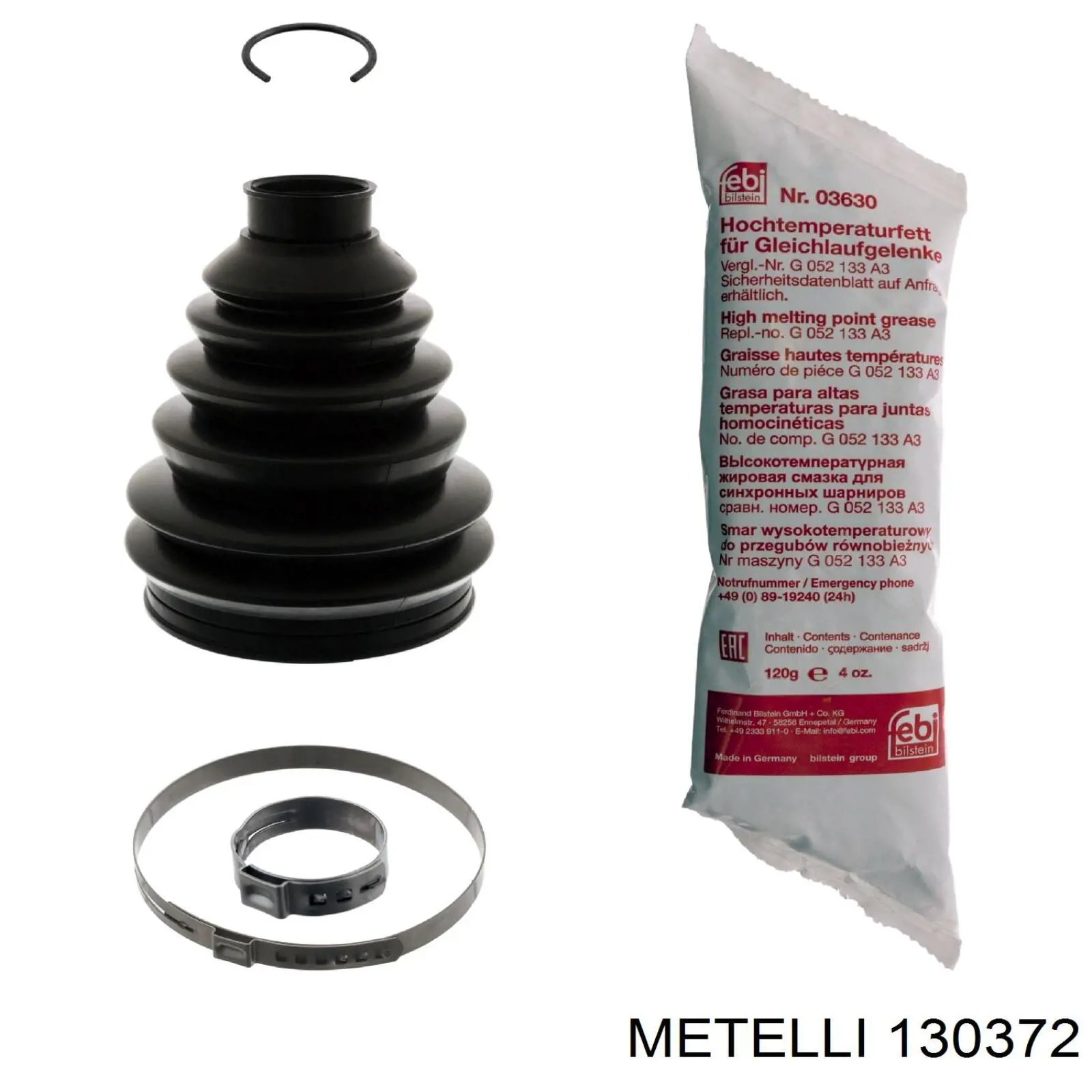 Bota de proteção externa de junta homocinética do semieixo dianteiro Metelli 130372 preço, a partir de 14,44 USD