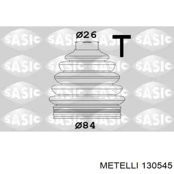 Compre 130545 Metelli Bota de proteção externa de junta homocinética do semieixo dianteiro