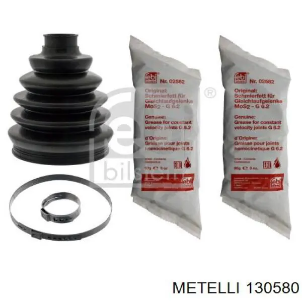 130580 Metelli Bota de proteção externa de junta homocinética do semieixo dianteiro