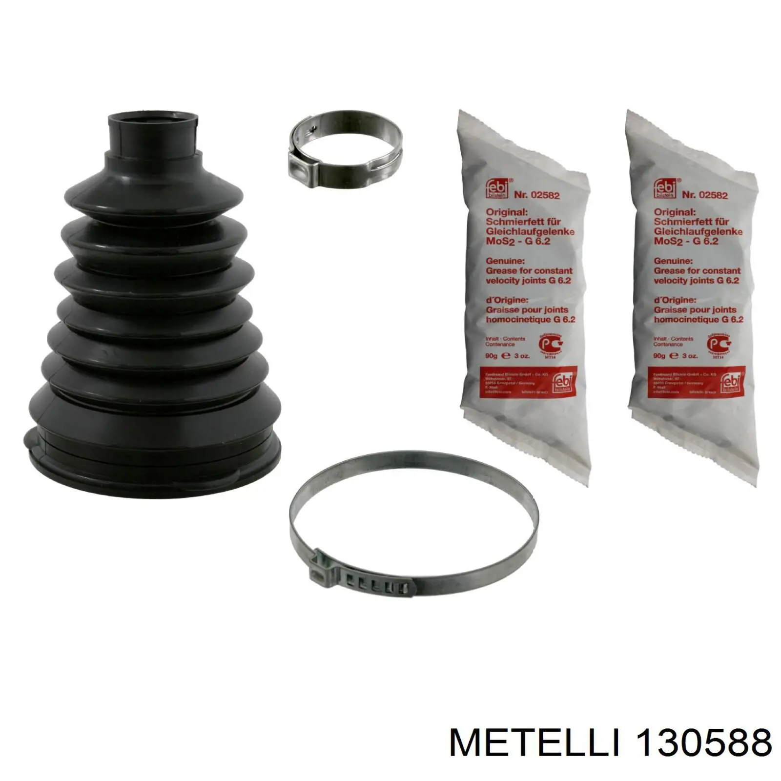 130588 Metelli Bota de proteção externa de junta homocinética do semieixo dianteiro