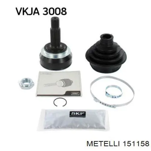 Compre 151158 Metelli Junta homocinética externa dianteira