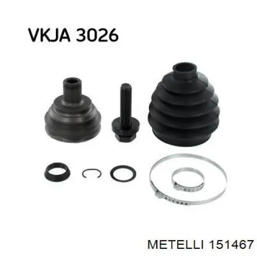 Compre 151467 Metelli Junta homocinética externa dianteira