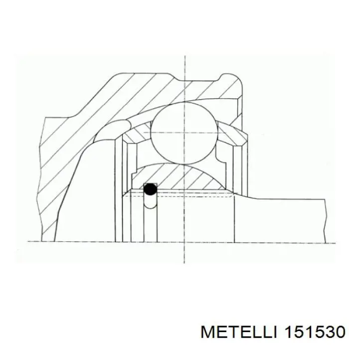 Junta homocinética externa dianteira Metelli 151530 preço, a partir de 58,53 USD