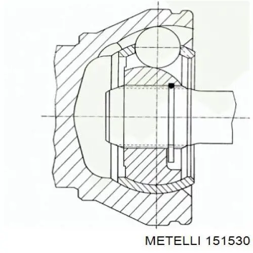 Compre 151530 Metelli Junta homocinética externa dianteira