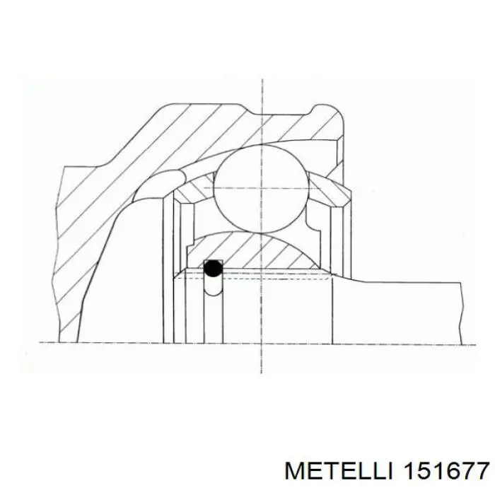 151677 Metelli Junta homocinética externa dianteira direita