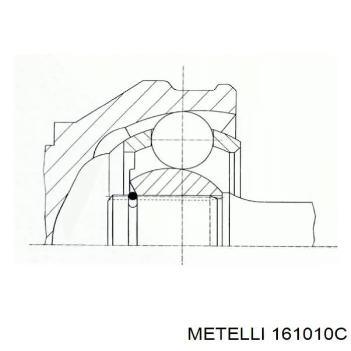 Junta homocinética interna dianteira Metelli 161010C preço, a partir de 57,12 USD