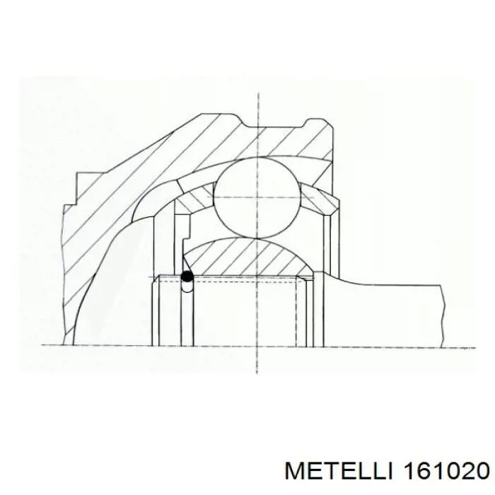 Junta homocinética interna dianteira Metelli 161020 preço, a partir de 46,05 USD
