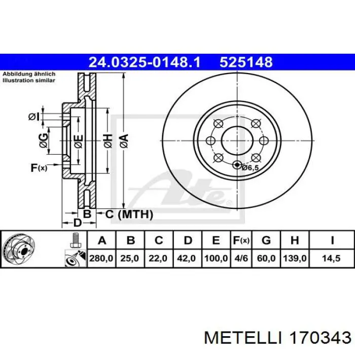 Compre 170343 Metelli Semieixo (acionador) dianteiro direito