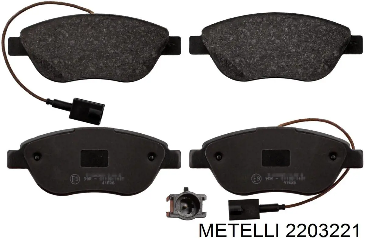 Compre 2203221 Metelli Sapatas do freio dianteiras de disco