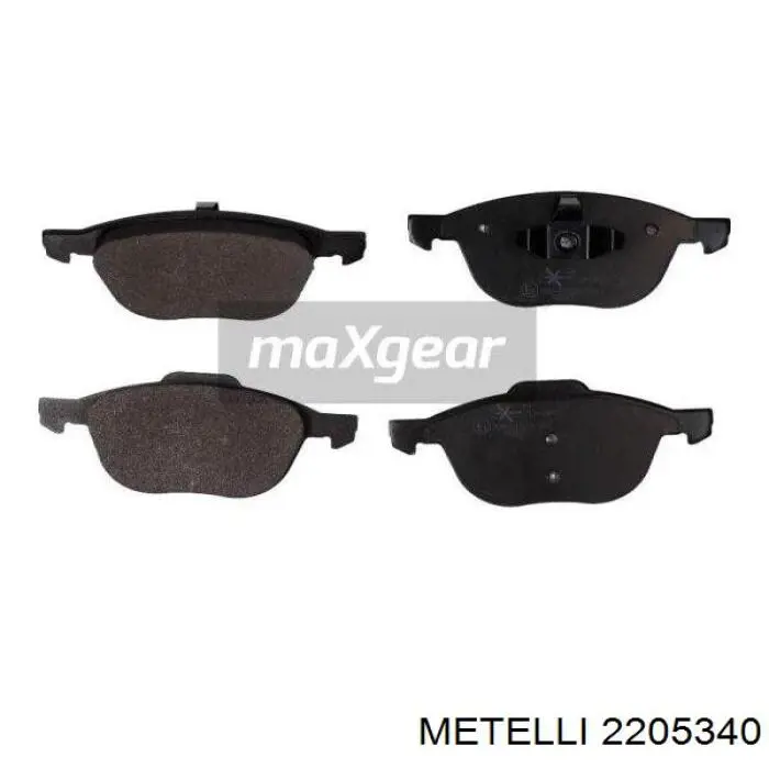 Compre 2205340 Metelli Sapatas do freio dianteiras de disco