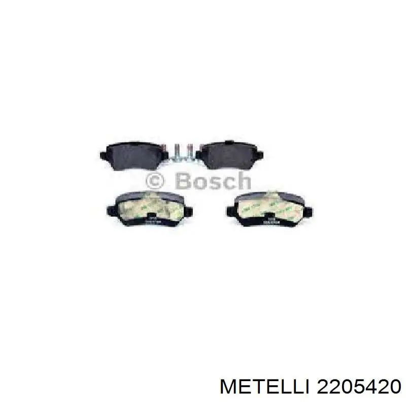 Compre 2205420 Metelli Sapatas do freio traseiras de disco