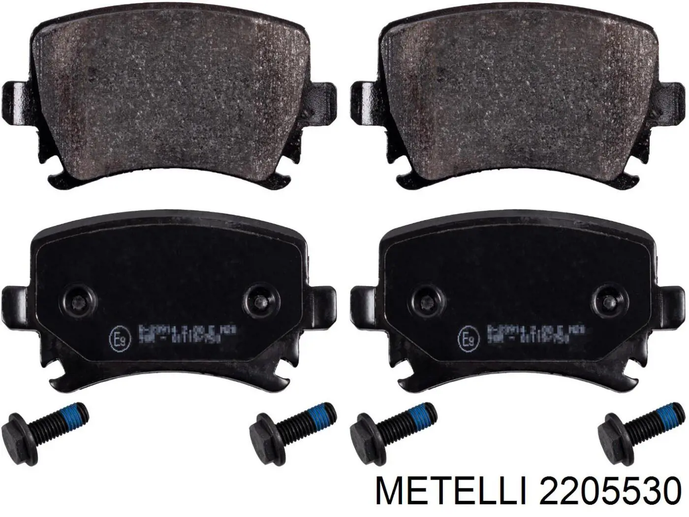 Compre 2205530 Metelli Sapatas do freio traseiras de disco