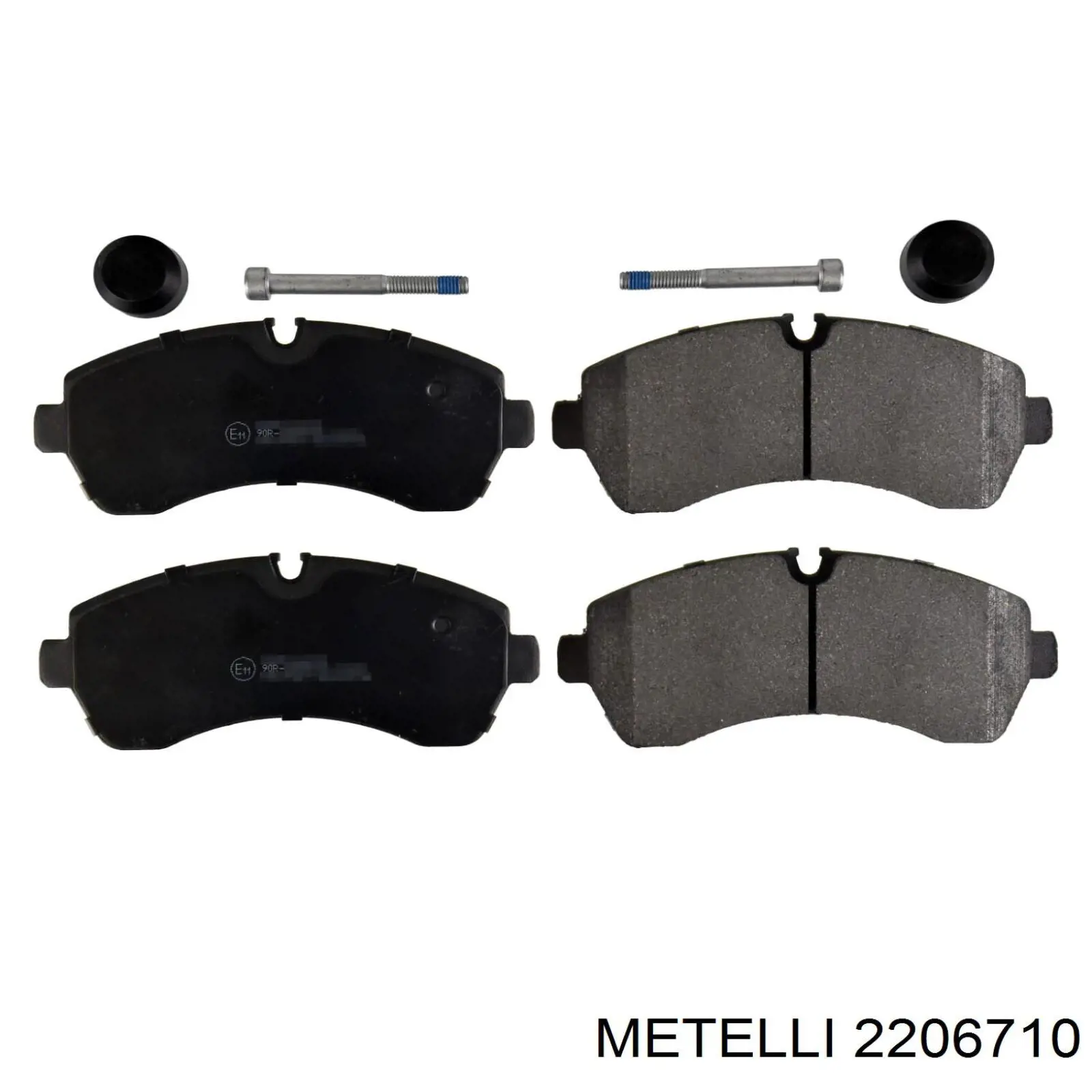 Compre 2206710 Metelli Sapatas do freio dianteiras de disco