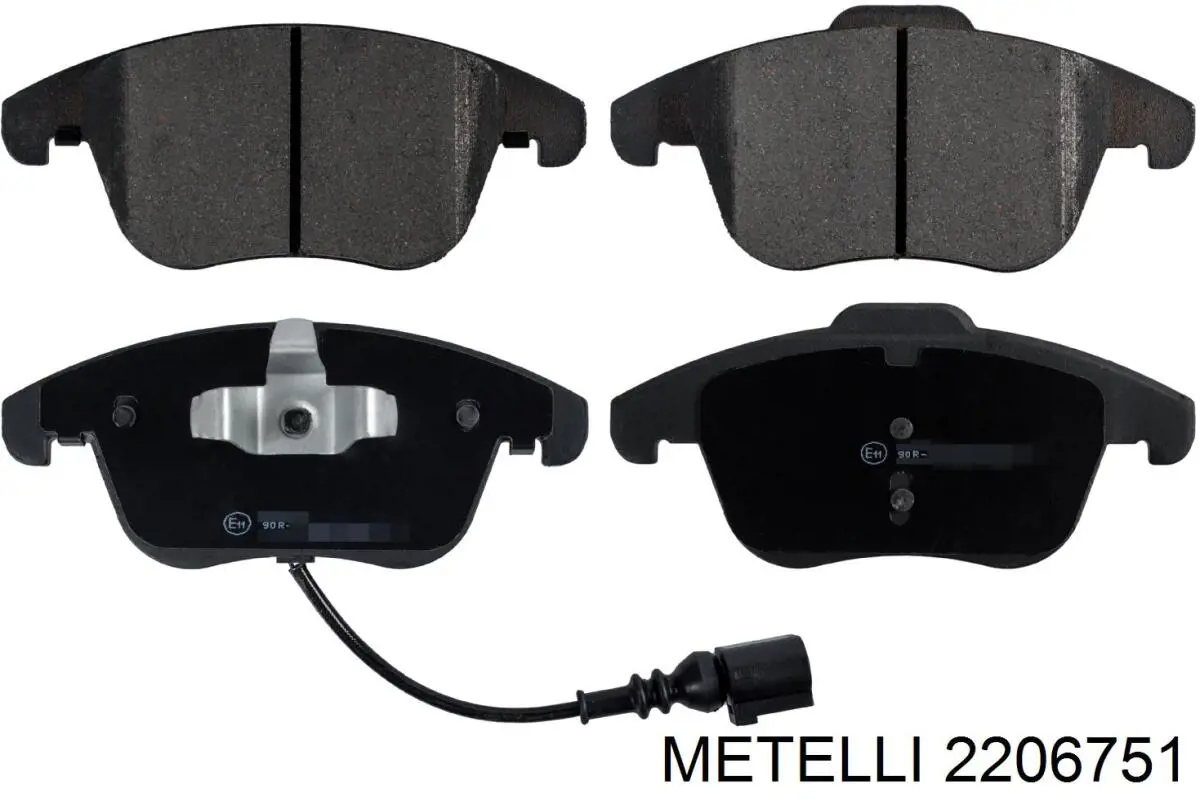 Sapatas do freio dianteiras de disco Metelli 2206751 preço, a partir de 42,86 USD