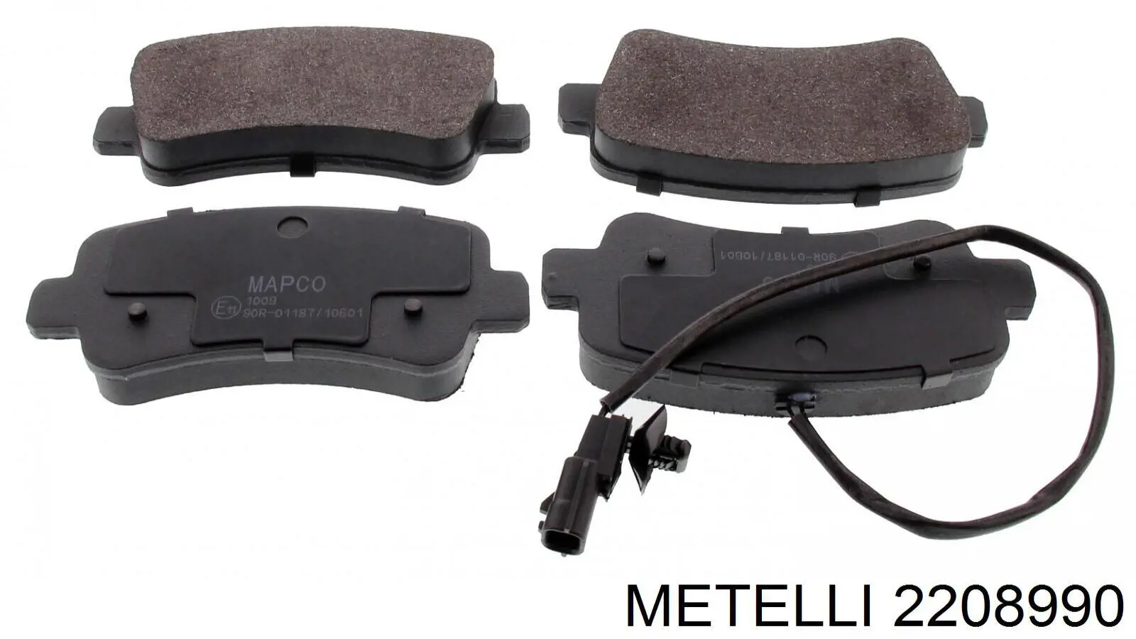 Compre 2208990 Metelli Sapatas do freio traseiras de disco
