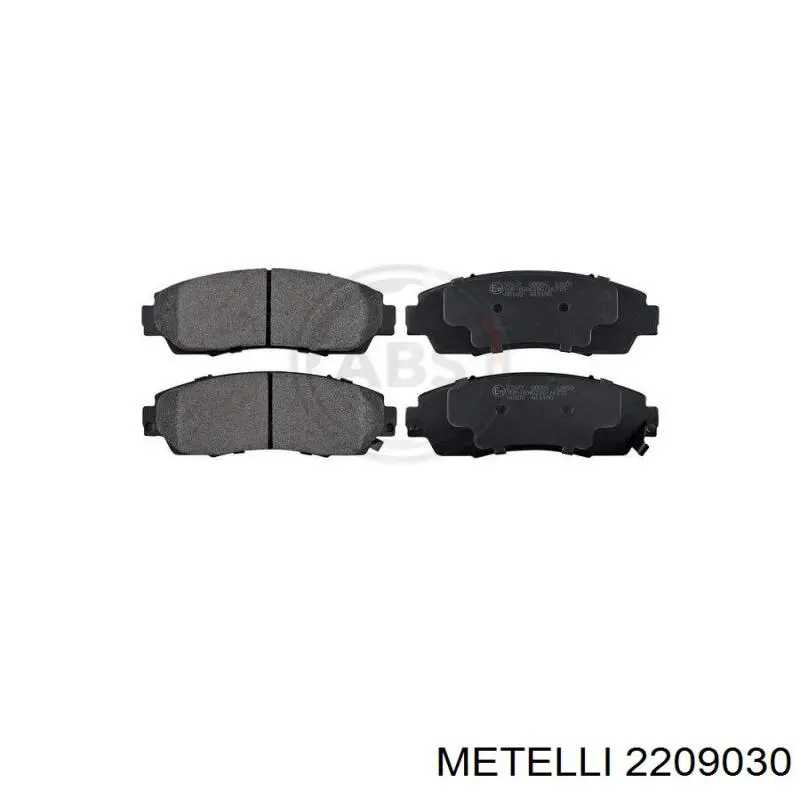 Compre 2209030 Metelli Sapatas do freio dianteiras de disco