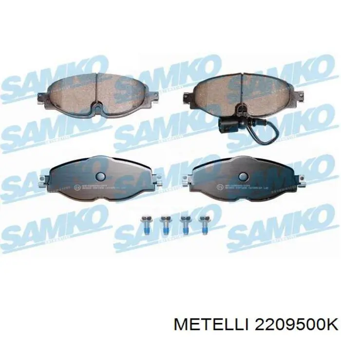 Compre 2209500K Metelli Sapatas do freio dianteiras de disco