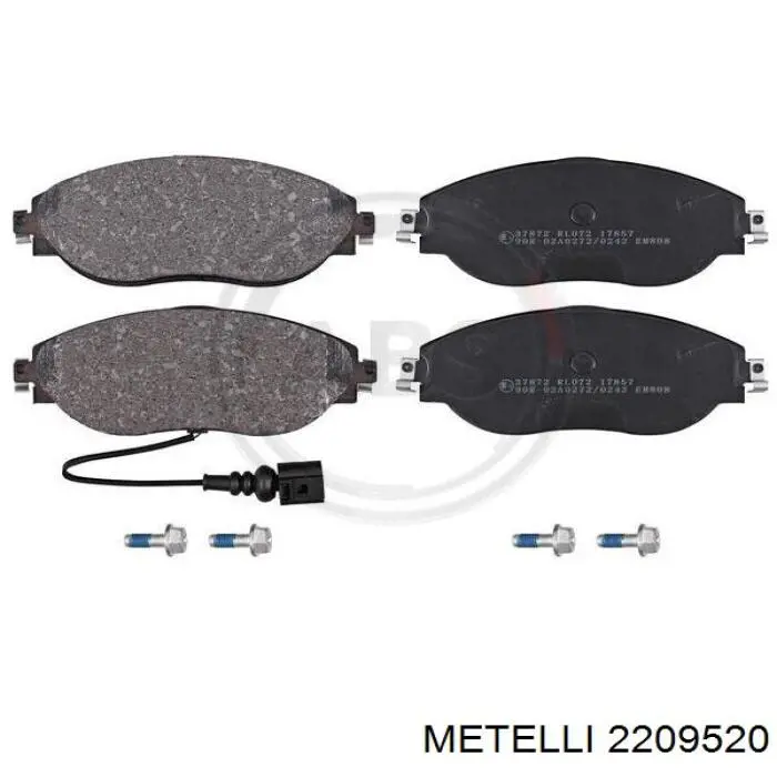 Compre 2209520 Metelli Sapatas do freio dianteiras de disco