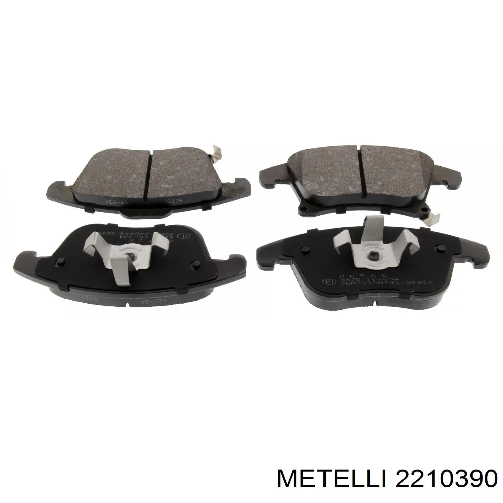 Compre 2210390 Metelli Sapatas do freio dianteiras de disco